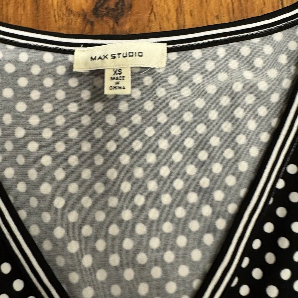 Brand, Max Studio, Women, Black/White, Patterned Dress, Size XS - Picture 4 of 6